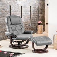 Artemis Home Burdell Swivel Recliner with Massage & Heat in Grey