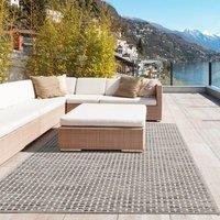 THE RUGS Cream Solid Design Outdoor&Indoor Rug For Garden Patio | Durable Weather-Proof Stain Resistant UV-Protected Jet-Washable Outdoor Rug | Magic
