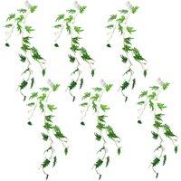 Leaf 6 x 100cm Artificial Hanging Trailing Philodendron Small Plant in Green | Size: 6 x 100 cm