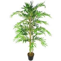 Leaf 120cm (4ft) Artificial Bamboo Plants Trees - Natural Green
