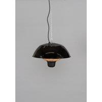 BHS Lighting 1500W Ceiling Pendant Patio Heater with LED in Black