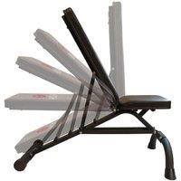 HXGN Ultimate Adjustable Flat/Incline/Decline Weight Bench in Black