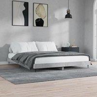 Berkfield Home Bed Frame Concrete Grey 200x200 cm Engineered Wood