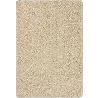 Berkfield Home Shaggy Rug Cream 160x230 cm Anti Slip in Beige | Size: 100 cm diameter