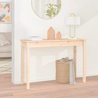 Berkfield Home Console Table 110x40x75 cm Solid Wood Pine in Brown | Size: 110 x 40 x 75 cm