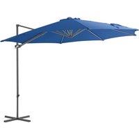 Berkfield Home Cantilever Umbrella with Steel Pole Azure Blue 300 cm