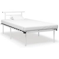 Berkfield Home Bed Frame White Metal 100x200 cm