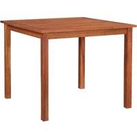 Berkfield Home Garden Table 85x85x74 cm Solid Acacia Wood in Brown | Size: 85 x 85 x 74 cm