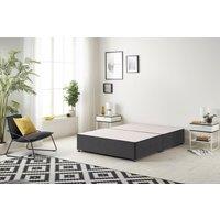 Somnior Plush Black Platform Divan Base | Size: Double