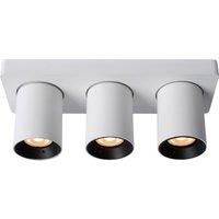 Lucide 'NIGEL' Dimmable Stylish Decorative Indoor LED Ceiling Spotlight GU10 in White