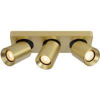 Lucide 'NIGEL' Dimmable Indoor Stylish Decor LED Ceiling Spotlight Bar GU10 in Gold