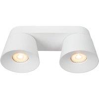 Lucide 'TRIGONO' Dimmable Stylish Tiltable Twin Ceiling Spotlight 2xGU10 in White