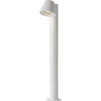 Lucide 'DINGO' Dimmable Rotatable Garden Outdoor LED Bollard Light GU10 in White