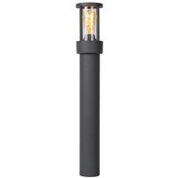 Lucide 'LORI' Non Dimmable Day Night Sensor Outdoor Bollard Light 1xE27 in Black