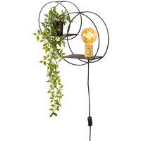 Lucide 'CIRCLE' Non Dimmable Stylish Retro Indoor Decorative Wall Light 1xE27 in Black