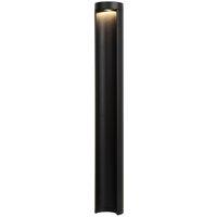 Lucide 'COMBO' Non Dimmable Decorative Tall Outdoor Modern LED Bollard Light in Black