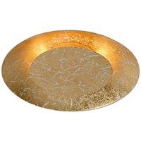 Lucide 'FOSKAL' Non Dimmable Stylish Modern Indoor LED Flush Ceiling Light in Yellow