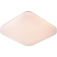 Lucide 'OTIS' Non Dimmable Stylish Decorative Indoor LED Flush Ceiling Light in White