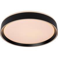 Lucide 'NURIA' Dimmable Stylish Decorative Indoor LED Flush Ceiling Light in Black