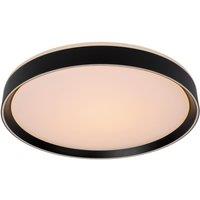 Lucide 'NURIA' Dimmable Stylish Decorative Indoor LED Flush Ceiling Light in Black