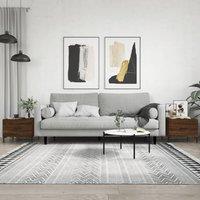 Berkfield Home Coffee Tables 2 pcs Brown Oak 50x50x40 cm Engineered Wood | Size: 50 x 50 x 40 cm