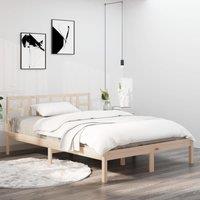 Berkfield Home Bed Frame Solid Wood 200x200 cm in Brown