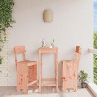 Berkfield Home Bar Stools 2 pcs 40x48.5x115.5 cm Solid Wood Douglas in Brown