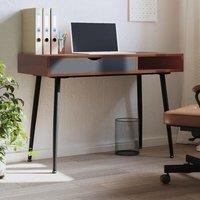 Berkfield Home Computer Desk with Drawer Brown 110x50x75 cm Engineered Wood | Size: 110 x 50 x 75 cm
