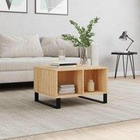 Berkfield Home Coffee Table Sonoma Oak 60x50x36.5 cm Engineered Wood in Brown