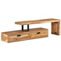 Berkfield Home TV Stand Solid Wood Acacia in Brown