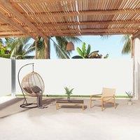 Berkfield Home Retractable Side Awning Cream 180x1000 cm in Beige