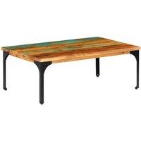 Berkfield Home Coffee Table 100x60x35 cm Solid Reclaimed Wood in Brown | Size: 100 x 60 x 35 cm
