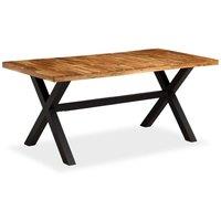 Berkfield Home Dining Table Solid Acacia & Mango Wood 180x90x76 cm in Brown | Size: 180 x 90 x 76 cm