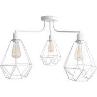 Netlighting Karo Multi Arm Semi Flush Ceiling Light White 75cm