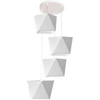 Netlighting Adamant Cluster Pendant Ceiling Light White 50cm