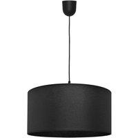 Netlighting Alba Cylindrical Pendant Ceiling Light Black 40cm