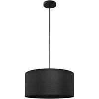 Netlighting Alba Cylindrical Pendant Ceiling Light Black 40cm