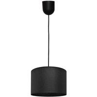 Netlighting Alba Cylindrical Pendant Ceiling Light Black 40cm