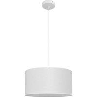 Netlighting Alba Cylindrical Pendant Ceiling Light White 40cm