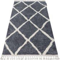 RugsX Berber Rug in Grey | Size: 140 cm x 190 cm