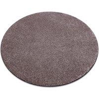 RugsX Round San Rug in Brown | Size: 100 cm diameter