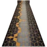 RugsX Anti-Slip Runner in Black | Size: 100 cm x 410 cm