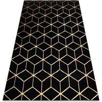 RugsX Gloss Rug in Black | Size: 120 cm x 170 cm