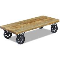Berkfield Home Coffee Table Mango Wood 120x60x30 cm in Brown | Size: 120 x 60 x 30 cm