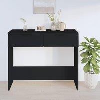 Berkfield Home Console Table Black 90x36x75 cm Engineered Wood | Size: 90 x 36 x 75 cm