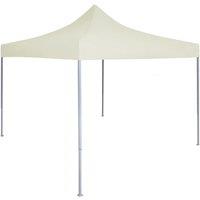 Berkfield Home Professional Folding Party Tent 2x2 m Steel Cream in Beige