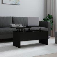 Berkfield Home Coffee Table Black 102x50.5x46.5 cm Engineered Wood