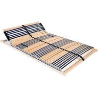 Berkfield Home Slatted Bed Base with 42 Slats 7 Zones 140x200 cm