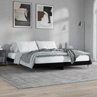 Berkfield Home Bed Frame Black 200x200 cm Engineered Wood