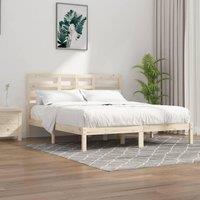 Berkfield Home Bed Frame Solid Wood 200x200 cm in Brown
